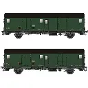 Lot de 2 fourgons type Dqd2m - Models world 30301 - HO 1/87 - SNCF - 2