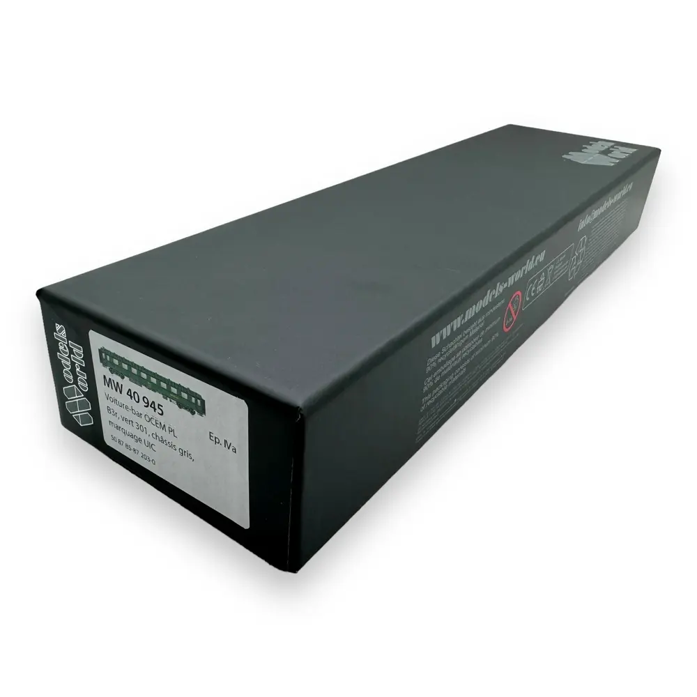 Voiture bar OCEM PL B3r - Models World 40945 - HO 1/87 - SNCF - Ep IV - 2R - 4