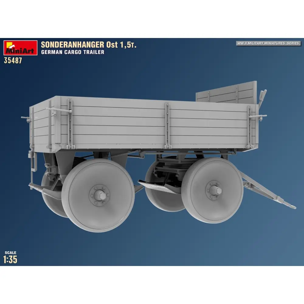 Remorque allemande Sonderanhänger Ost 1,5t  - MINIART 550035487 - 1/35 - 4