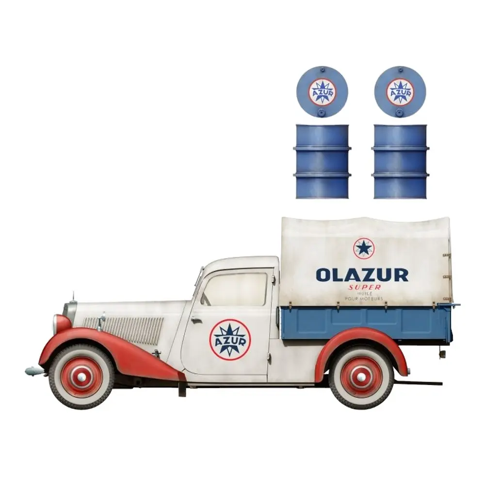 Camionnette de livraison de barils de pétrole - Miniart 550038069 - 1/35 - 3