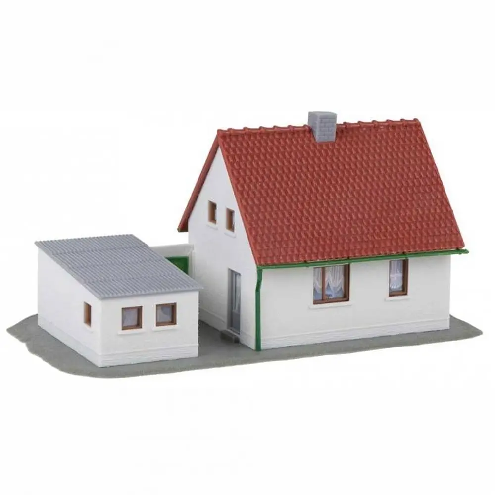 Maquette maison avec garage - MKD 2020 - HO 1/87 - 135x75x55 mm - 2