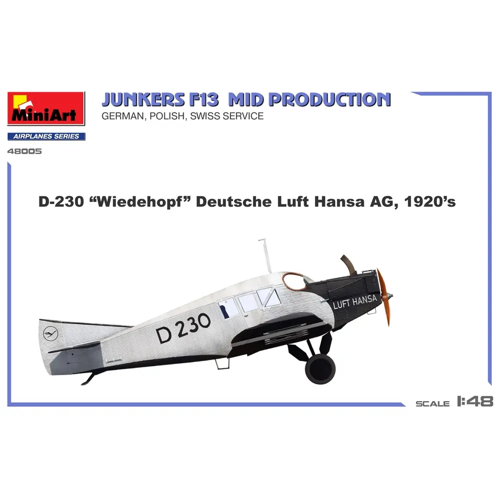 Junkers F13 Mid Production - Miniart 550048005 - 1/48 - 9