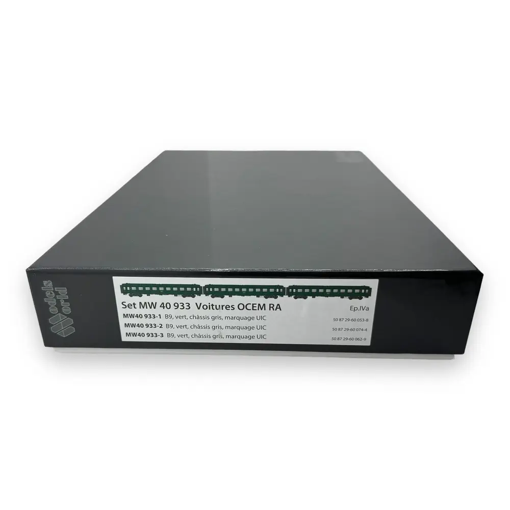 Coffret de 3 voitures voyageur OCEM - Models World 40933 - EP IV - HO 1/87 - 2R  - 4