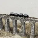 4 wagonnets à benne basculante pour ciment - Minitrains 5102 - HOe 1/87 - 5