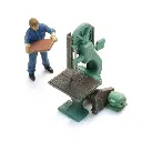 Artisan et scie à ruban - Artitec 387.662 - HO 1/87 - 3