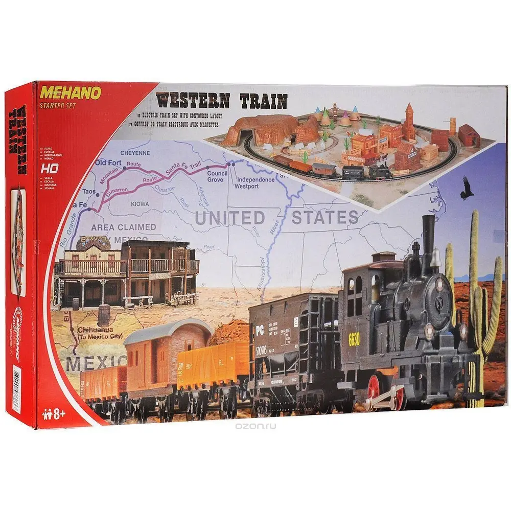 Coffret de train Western US - Mehano T109 - HO 1/87 - SNCF - Analogique - 3