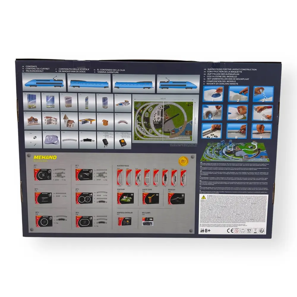 Coffret de départ TGV Ouigo avec maquette - Mehano T874 - HO 1/87 - SNCF - Ep VI - Analogique - 2R - 2