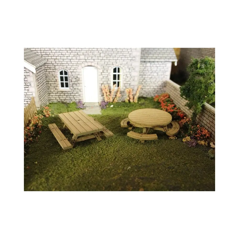 Tables de pique-nique - Metcalfe PO510 - HO/OO - 4