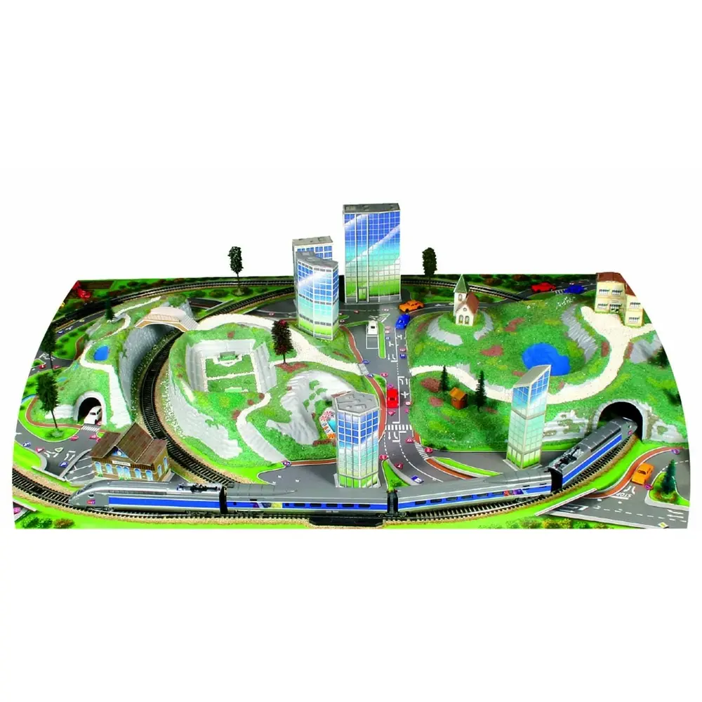 Set de départ TGV POS Mehano T111 - HO : 1/87 - avec tapis de décors - 3