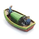 Bateau à Moteur Frison en Acier + 2 Figurines - Artitec 387.587 - HO : 1/87  - 2