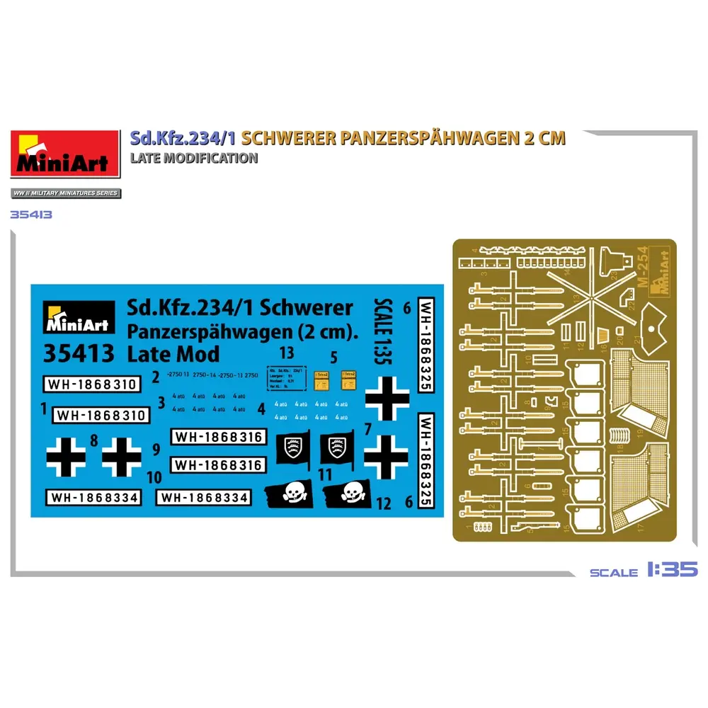 Sd.Kfz.234/1 Schwerer Panzerspähwagen - MINIART 550035413 - 1/35 - 8