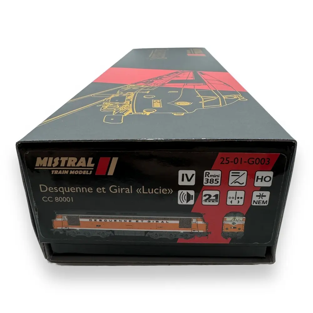Locomotive diesel CC 80001 Belphégor - Mistral 25-01-G003 - HO 1/87 - SNCF - Ep IV - Digital sound - 2R - 5