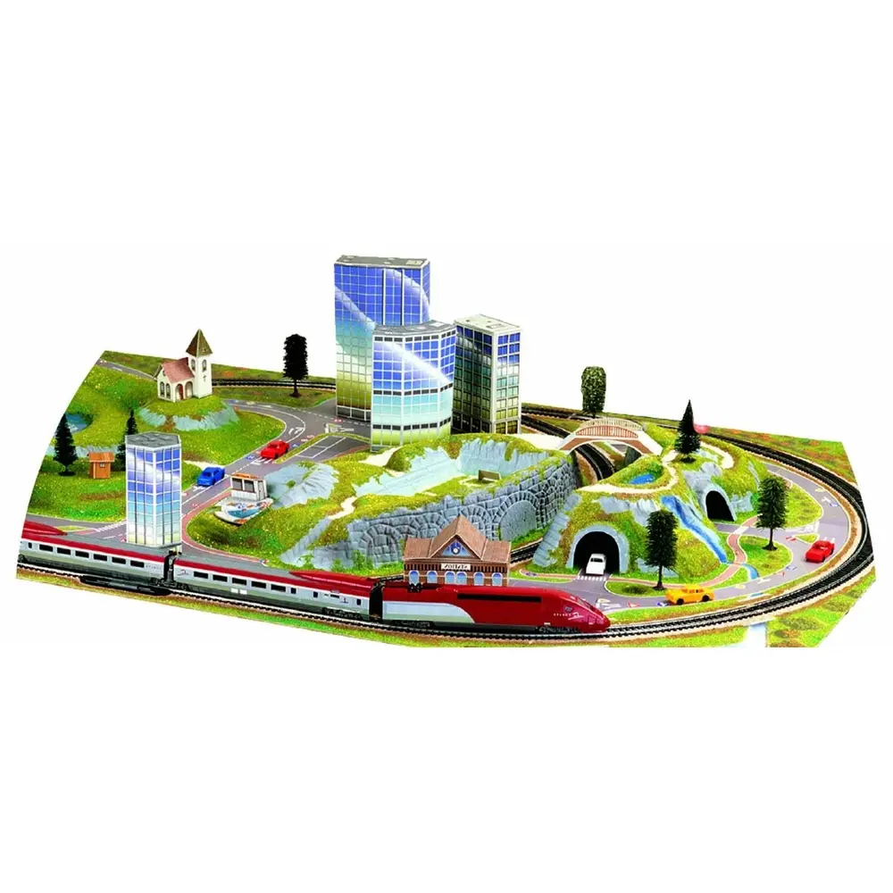 Set de départ TGV THALYS Mehano T365 - HO : 1/87 - avec tapis de décors - 3