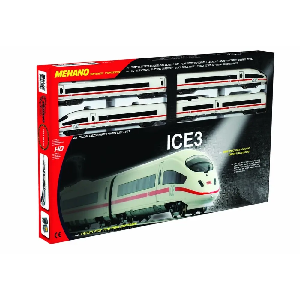 Set de Départ Train ICE 3 - MEHANO T742 - HO 1/87 - SNCF - Analogique - DC - 5