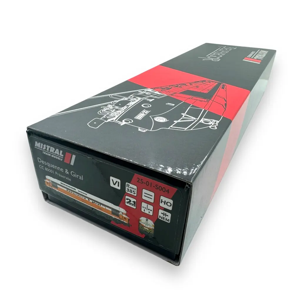 Locomotive diesel CC 80001 Belphégor - Mistral 25-01-S004 - HO 1/87 - SNCF - Ep IV - Analogique - 2R - 4