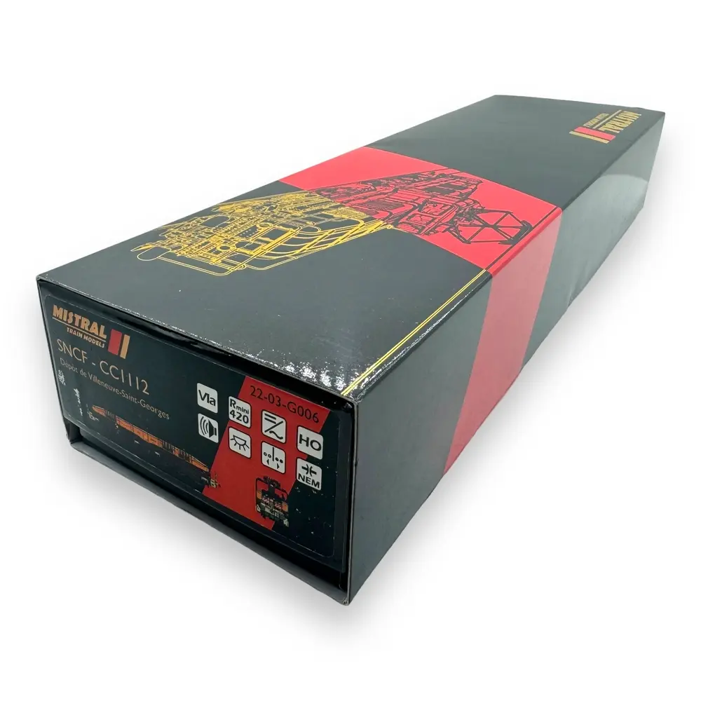 Locomotive électrique CC 1112 - Mistral 22-03-G006 - HO 1/87 - SNCF - Ep VI - Digital sound - 2R - 4