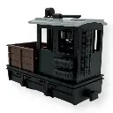 Locomotive d'usine noire - Minitrains 2001 - HOe 1/87 - Ep III-IV - 2
