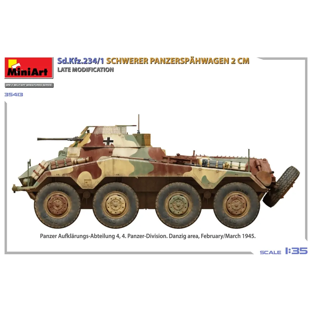 Sd.Kfz.234/1 Schwerer Panzerspähwagen - MINIART 550035413 - 1/35 - 4