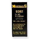 Lot 2 Rails Courbes - Rayon 140MM - Angle 30° - Minitrains 9302 - Code 83 - HOe 1/87  - 3