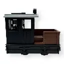 Locomotive d'usine noire - Minitrains 2001 - HOe 1/87 - Ep III-IV - 3