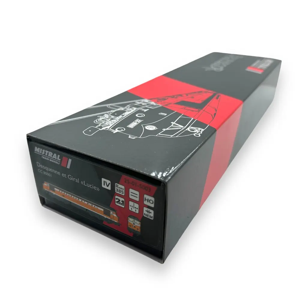 Locomotive diesel CC 80001 Belphégor - Mistral 25-01-S003 - HO 1/87 - SNCF - Ep IV - Analogique - 2R - 4