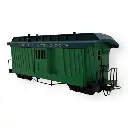 Fourgon postal F&C vert avec lettrage - Minitrains 5134 - HOe 1/87 - 2R - 2