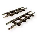 Lot de 2 Rails Droits - 63MM - Minitrains 9313 - HOe 1/87  - 2