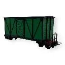Wagon couvert vert pour train de tranchées allemand - Minitrains 5147 - HOe 1/87 - 2R - 2