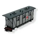 Voiture ferroviaire ambulance - MiniTrains 5135 - HOe 1/87 - 2