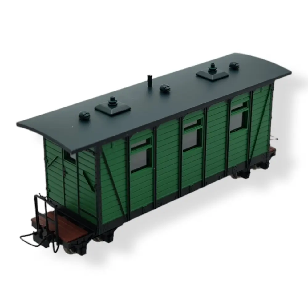 Voiture voyageurs verte MiniTrains 5143 - HOe 1/87 - 2