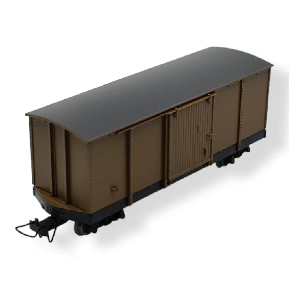 Wagon couvert brun - MiniTrains 5141 - HOe 1/87 - 2