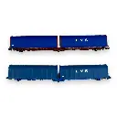 Coffret de 2 wagons bâchés - MFTrain 33070/33069 - N 1/160 - Lailps EVS - Ep VI - 2R - 3