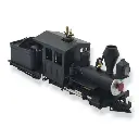 Locomotive à vapeur US avec tendeur F & C Minitrains 1002 - HOe 1/87 - 2