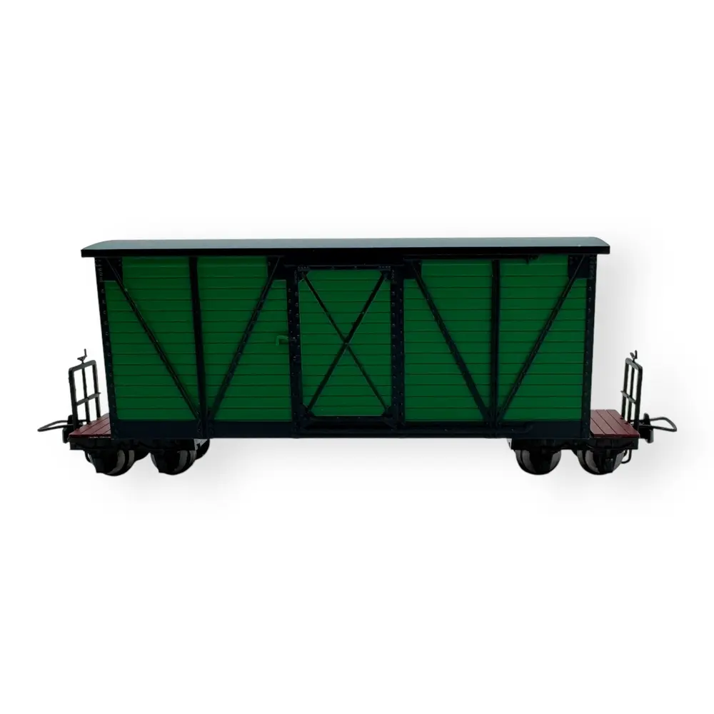 Wagon couvert vert pour train de tranchées allemand - Minitrains 5147 - HOe 1/87 - 2R - 3
