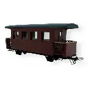 Voiture de tourisme marron - Minitrains 5194 - HOe 1/87 - 2R - 2