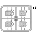 Coffret de 6 bidons en plastique 20 L - Miniart 550024013 - 1/24 - 2