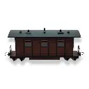 Voiture voyageurs marron MiniTrains 5148 - HOe 1/87 - 3