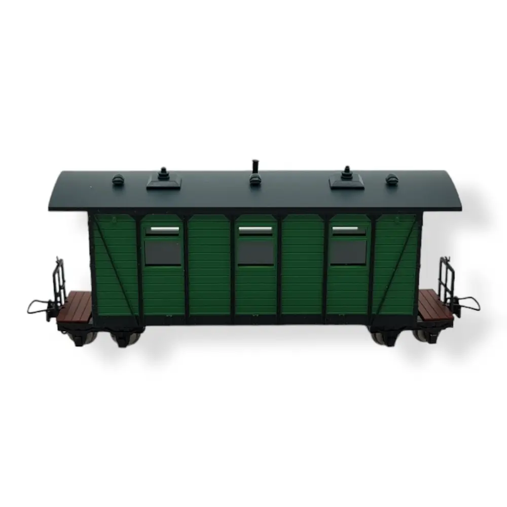 Voiture voyageurs verte MiniTrains 5143 - HOe 1/87 - 3