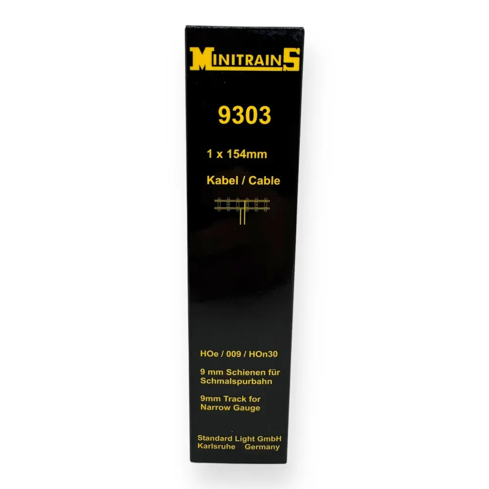 Rail d'alimentation droit 154 mm - Minitrains 9303 - HOe 1/87 - 3