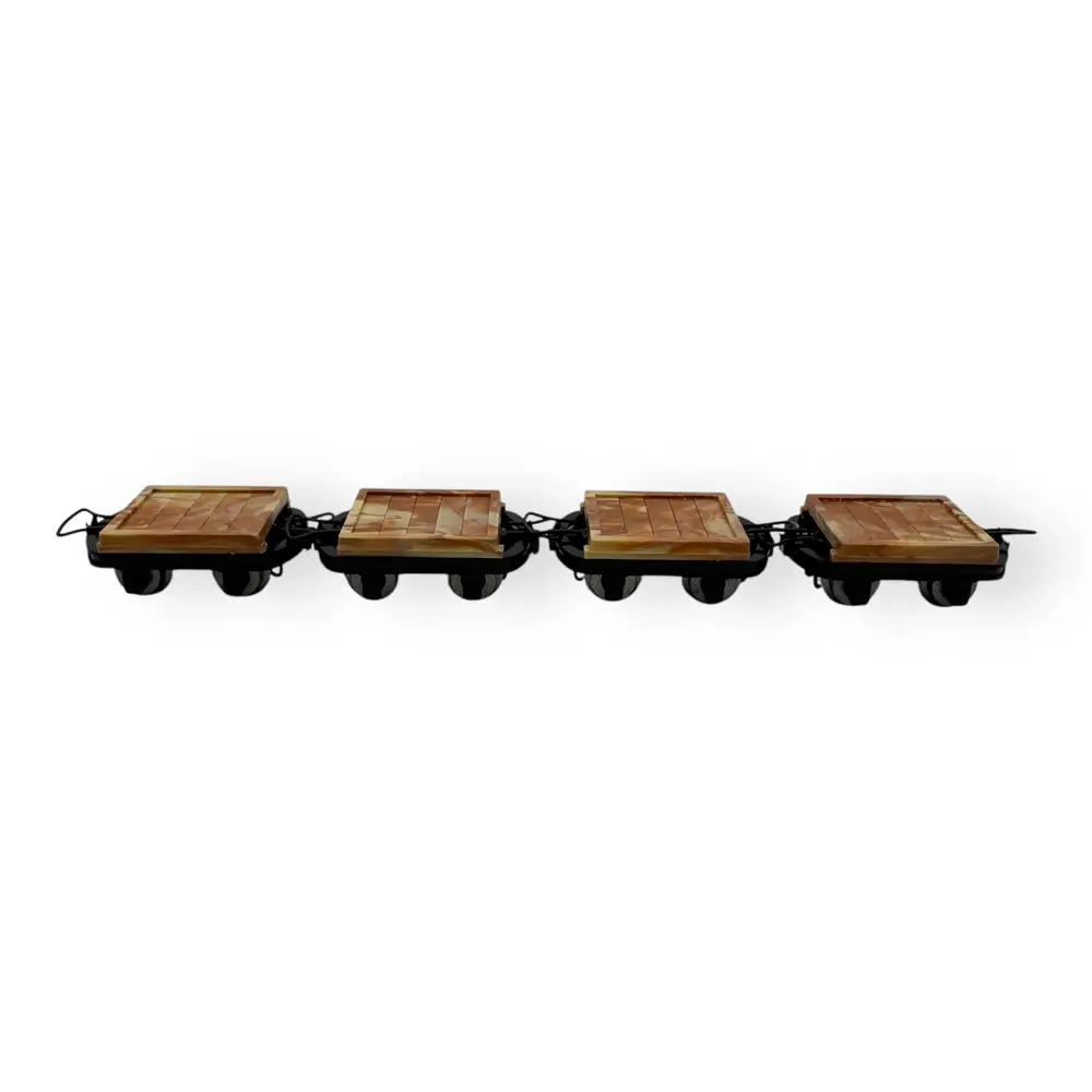 4 wagons plats sans frein - Minitrains 3005 - HOe 1/87 - Ep III - 3