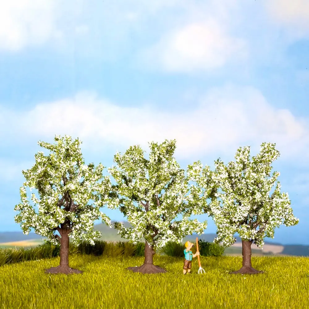 Pack de 3 arbres en fleurs blanches Noch 25511 - Toutes échelles - 2