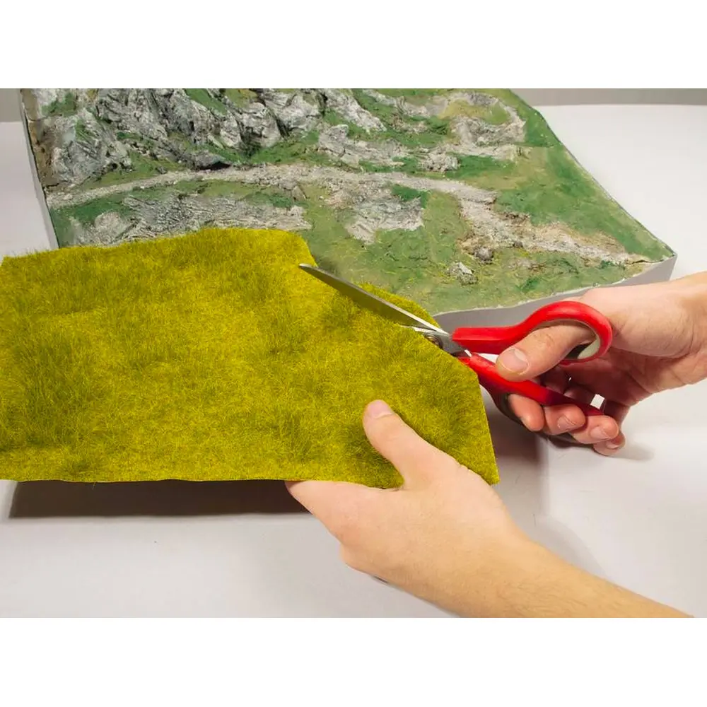 lot de 2 Tapis "prairie naturelle" Natur+ NOCH 07472 - HO 1/87 - 250 x 250 mm - 2