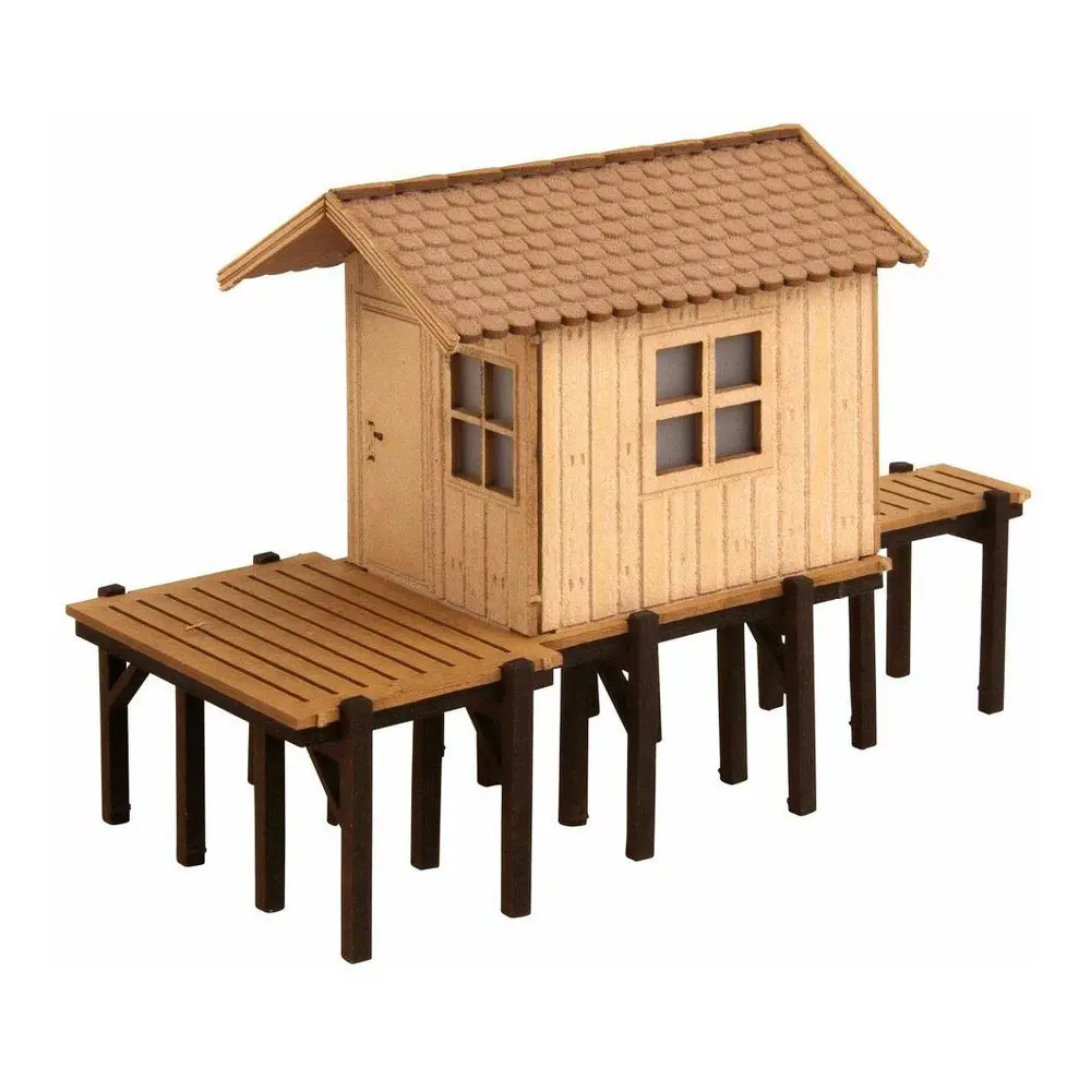 Une cabane de pêche NOCH 14691 - N 1/160 - 44x20x30 mm - 2