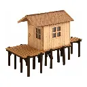 Une cabane de pêche NOCH 14691 - N 1/160 - 44x20x30 mm - 2