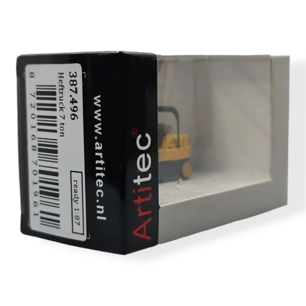 Chariot élévateur - 7 Tonnes - ARTITEC 387.496 - Échelle HO 1/87 - Jaune / noir - 2