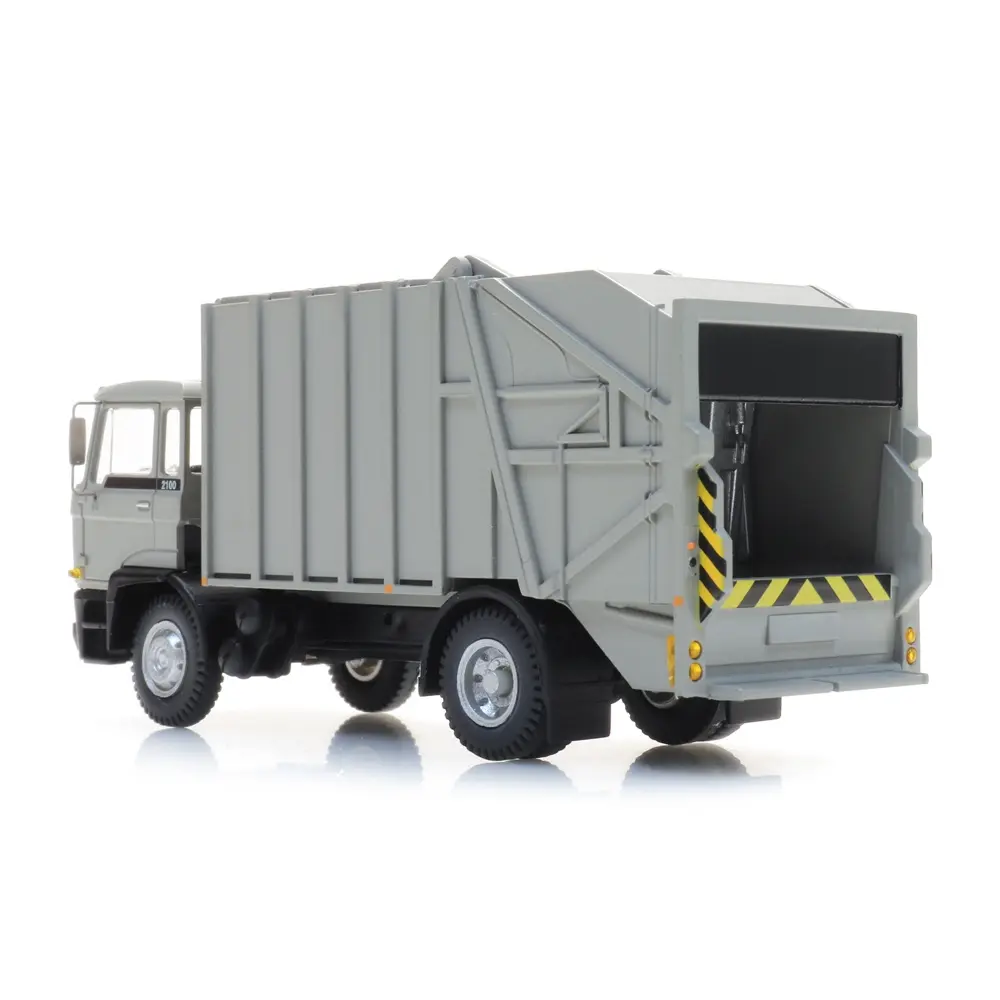 Camion poubelle DAF gris - ARTITEC 487.052.14 - HO : 1/87  - 2