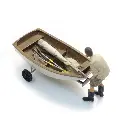 Voilier avec remorque et 1 figurine - Artitec AR387.582 - HO 1/87 - 4