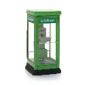 Cabine téléphonique verte des PTT - Artitec 387.484 - HO 1/87 - Ep IV - 2