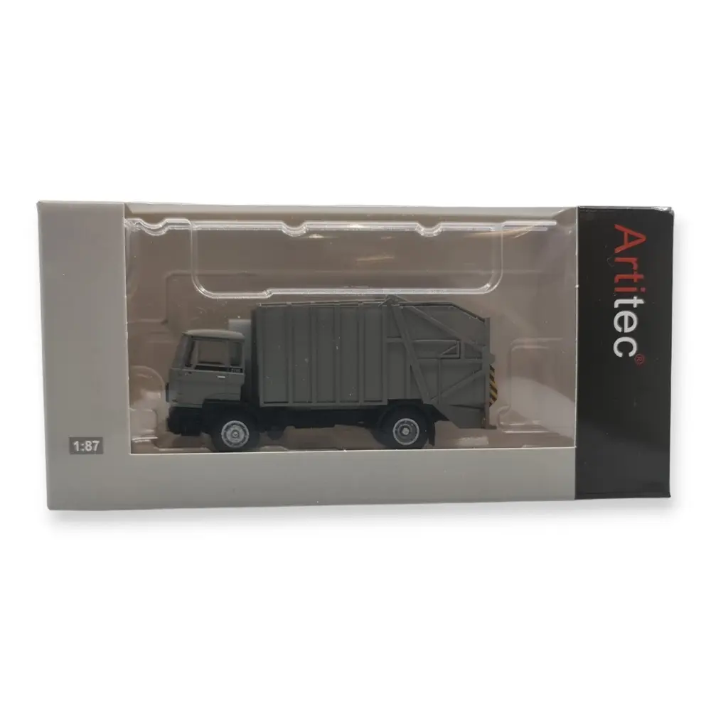 Camion poubelle DAF gris - ARTITEC 487.052.14 - HO : 1/87  - 5