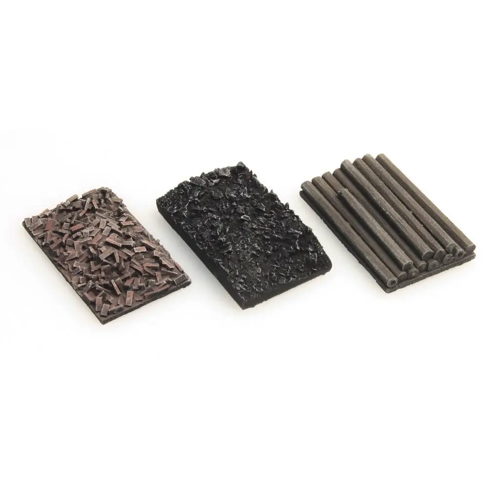 Chargement de conteneur de fret : charbon, poutres, gravats - Artitec 487.801.02 - HO 1/87 - 2